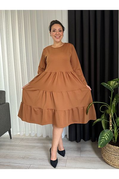 MODA ΓΥΝΑΙΚΕΙΟ ΜΕΓΑΛΟ ΜΕΓΕΘΟΣ ΣΤΡΕΣΤΡΕΤΑ ΦΟΡΕΜΑ ΔΙΠΛΟ ΚΡΕΠ