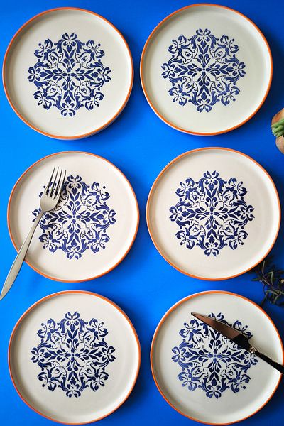Dfn Life Fancy 6-Piece Cake Plate - Presentation Set