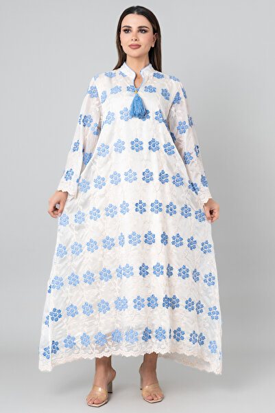 IKKXA جلابية مطرزة بالزهور