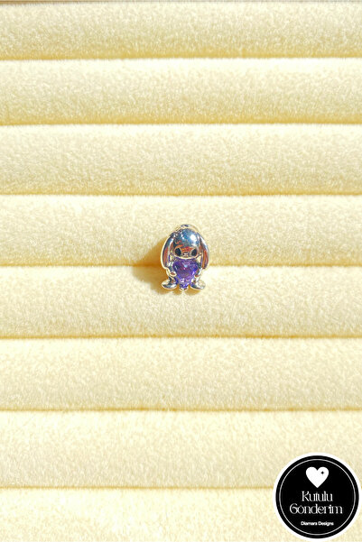 Diamara Designs Figürlü Gümüş Kaplama Kadın Charm Kutulu