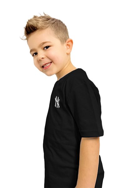 yudemia Set de tricouri și pantaloni scurți pentru copii cu imprimeu NY |   100% bumbac, elegant și confortabil