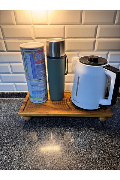 AR&MA WOOD Wooden Ball Footed Home Type Presentation Tray, Kettle Base Presentation, Kettle Presentation