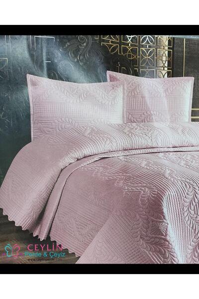 CEYLİNE JUMBOSOFT TEK KİŞİLİK YATAK ÖRTÜSÜ PUDRA