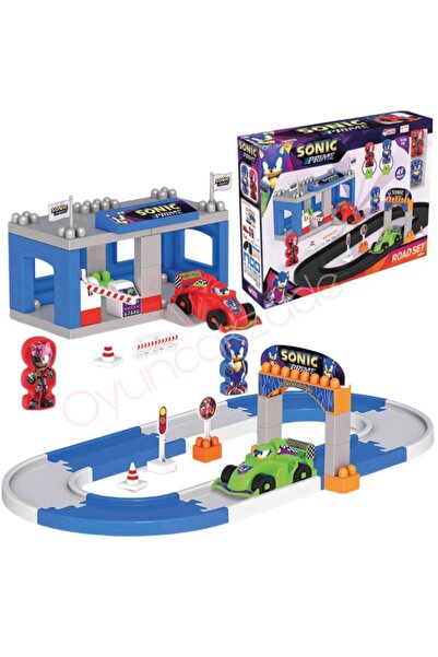 Oyuncakhane مجموعة ألعاب سونيك للطرق، مجموعة مواقف السيارات، مجموعة المرآب