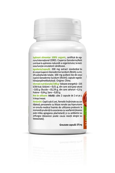 ZENYTH Ganoderma Reishi Bio, 60 Capsules, Strengthens Immunity and Reduces Inflammation,