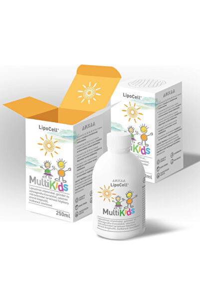 ZENYTH Lipocell Multikids Liquid Food Supplement With Peach Flavor, Liposomal Multivitamins (250 ML)