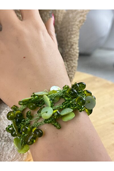 SEDEF TAKI El yapımı Sedef ve taş bileklik