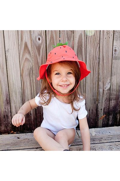 OEM Palarie De Soare Zoocchini, Upf50 , Marime M, 6-12 Luni - Strawberry