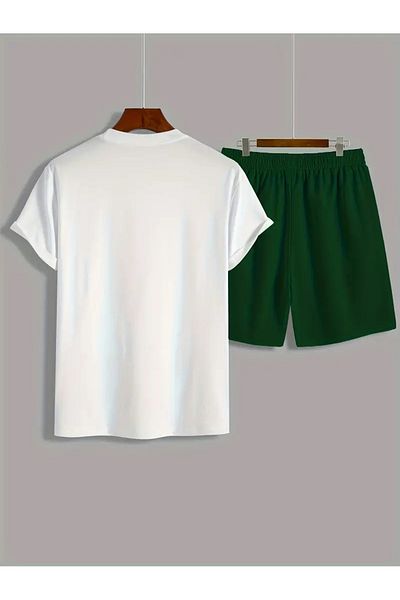 bellanova Men Summer Fashion Two Piece Set - Number Jersey Printed Short Sleeve