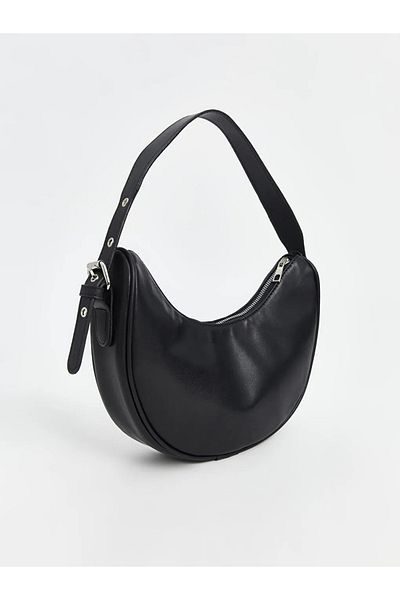 LC Waikiki Lcw Accessories Black Leather Look Women's Shoulder Bag