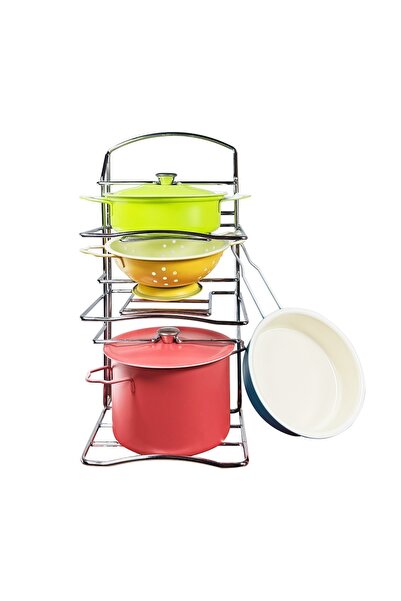 Oyuncakhane طقم أواني طهي ملونة مكونة من 7 قطع مع أرفف للفتيات والأولاد، طقم ...