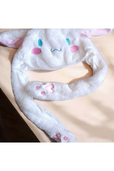 SONES KOZMETİK Kuromi Sanrio Cinnamoroll Rabbit Hat with Moving Ears