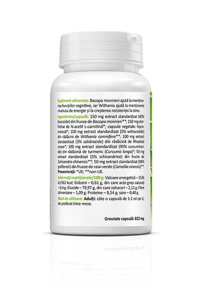 ZENYTH Stress Help, 30 Capsules, Nerve Tonic, Adaptogen and Antistress, 700 Mg / Capsule,
