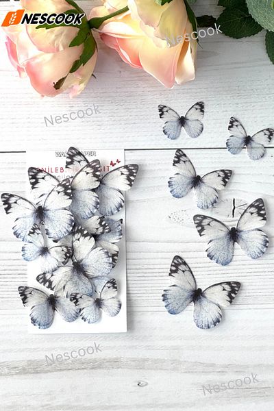 nescook Ready Cut 21 Pieces Edible Butterfly Paper (Wafer Paper)