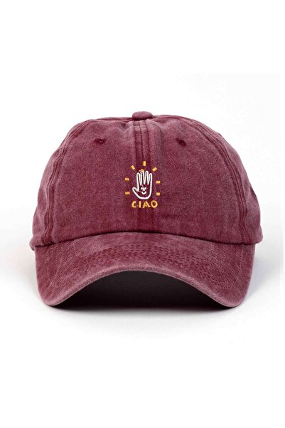 Braver Collection Ciao Nakışlı Yıkamalı Şapka
