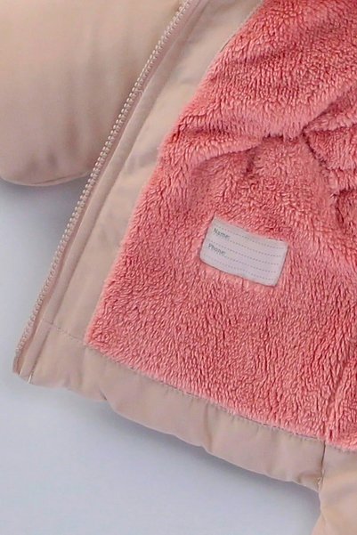 DeKuBaby YENİ Sevimli Oyuncak Baby Tavşanlı-İçi Kürklü Soft Kumaş Cepli Kapüşonlu Çocuk Kışlık Mont-Kaban
