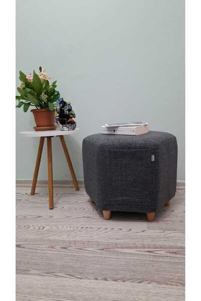 Papuli Ahşap Ayaklı Suni Deri Altıgen Puf&bench Koltuk/tabure