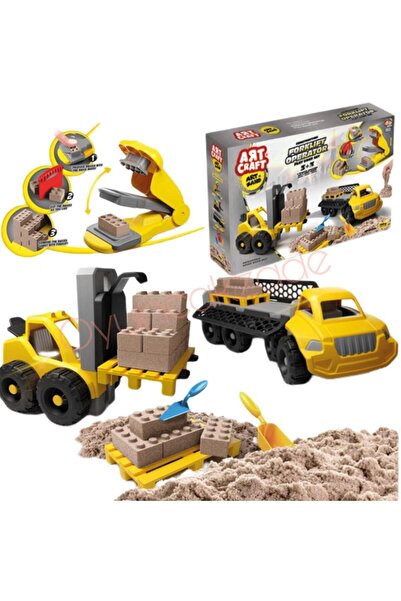 Oyuncakhane مجموعة الرمل الحركي للألعاب - مجموعة رمل ألعاب البناء ومشغل الراف...