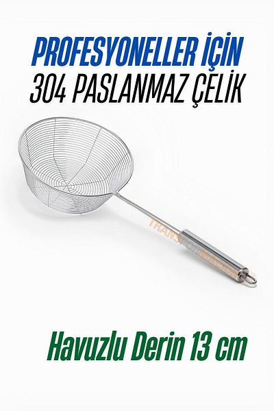Transformacion 304 Stainless Steel 13 cm Deep Colander with Pool 721526