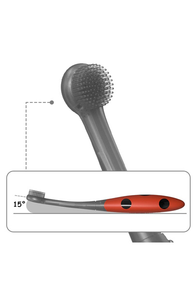 Mombella Silicone Training Toothbrush, 6 Months , , Ladybug