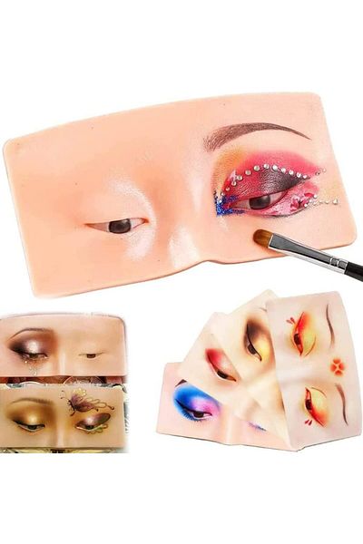 Makeup Eyebrow Face Makeup Practice Board for Beauty Artists, Perfect Makeup Practice Helper