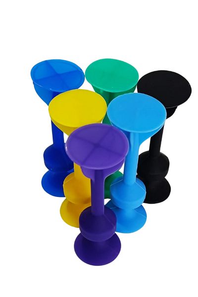 shopExxtra 13 cm Fidget Sensory Toy - 6 Pcs Silicone Suction Cup Darts Molecule Building Blocks