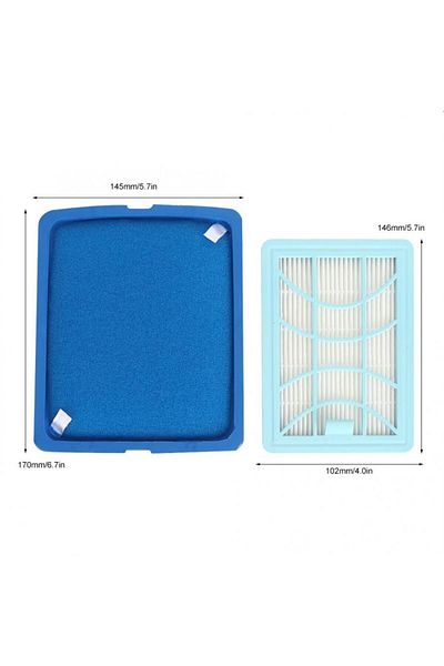 SupurgePlus Philips Compatible Fc 9749 Powerpro Vacuum Cleaner Hopper Sponge and Frame + Hepa Filter