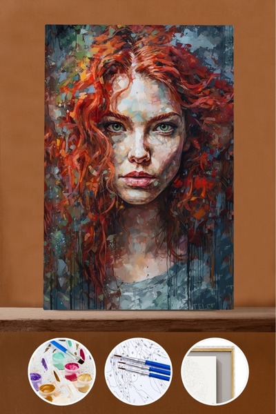 Pastelya Sayılarla Boyama Seti Çerçeveli Kasnaklı Rüya 50x65 cm