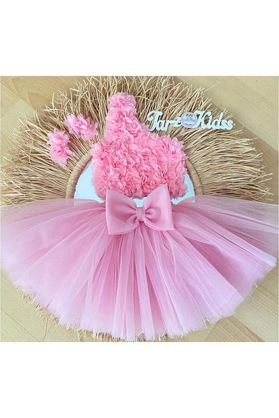 EBRU ÖZÖRGÜCÜ Girl's Floral Crop Body Tutu Skirt Suit