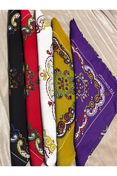 brako tekstil "Patterned Bandana - Ethnic Multicolored Head and Bag Accessory...