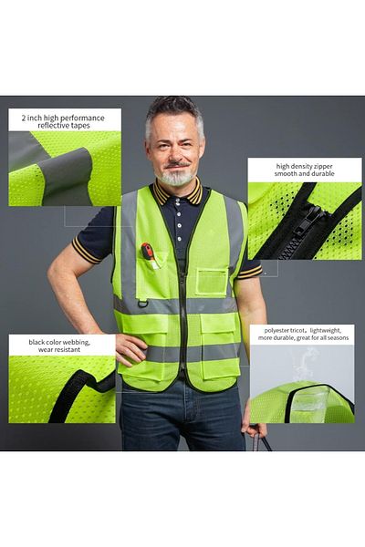 ARDSU High Visibility Mesh Safety Reflective Vest,