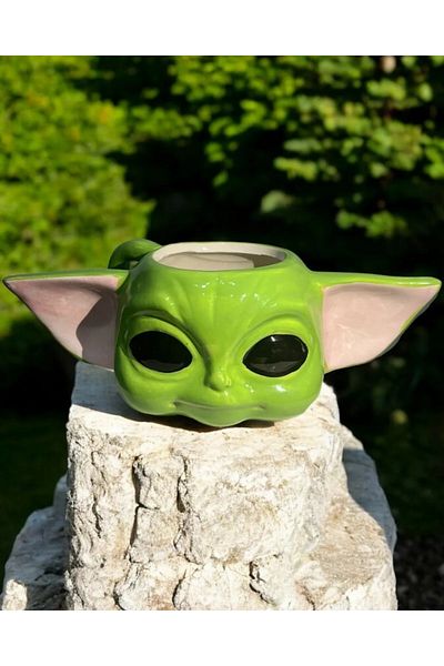 MUKKO HOME 3D Baby Yoda Mug – Porcelain Mug with Handle, 320 Ml, Special Gift Box