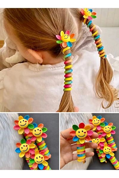 alsaccessories Cataramă în spirală Smiley Sun Coada-calului Paste Model Design Cataramă practică