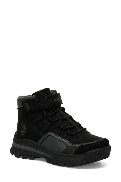 U.S. Polo Assn. Ανδρικές χειμερινές μπότες - Winter Black Boot Comfort Αντιολισθητική σόλα