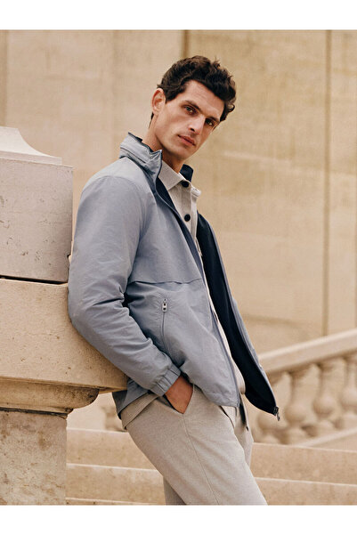 LC Waikiki Standard Mold Hooded Men's Thin Coat