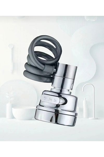 By-Ka Spiral 3-Function Faucet Head - Practical and Suitable for Mixer