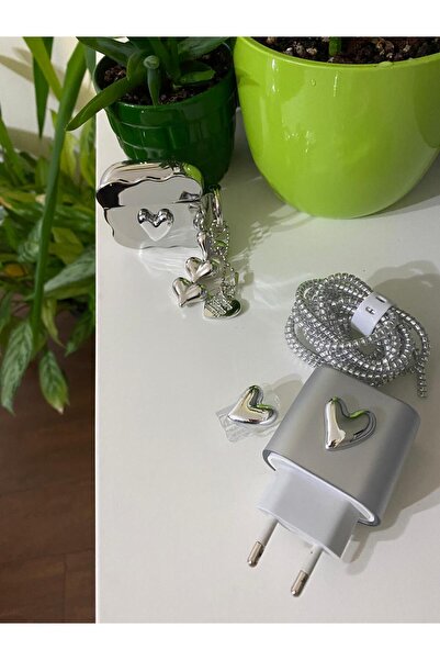 Tasarım Iphone 18/20W Uyumlu Şarj Kablosu Ucu Ve Şarj Başlığı Kılıfı Ve PRO/P...