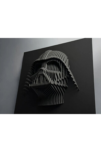 Primelon Darth Vader Anakin Skywalker Layered Sculpture Katmanlı Heykel Sanatı, Wallart, Duvar Tablosu