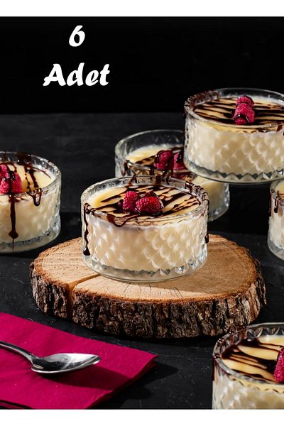 Lizzy 6 Pieces Dessert and Cookie Glass Bowl