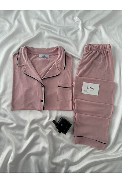 Lena Homewears Σετ πιτζάμες με κοντό μανίκι Lena Yumoş Piping