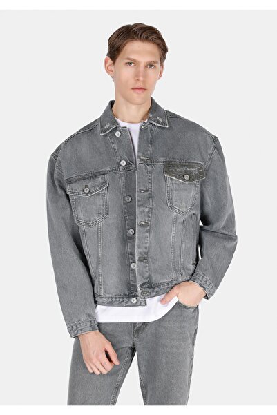 Colin's سترة سوداء للرجال غير مبطنة بأزرار كبيرة الحجم