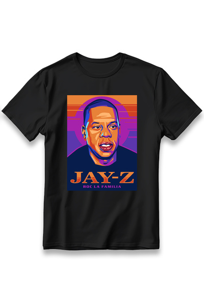 EZG Business Tricou supradimensionat unisex, 100% bumbac, Jay-Z, cu imprimeu,...