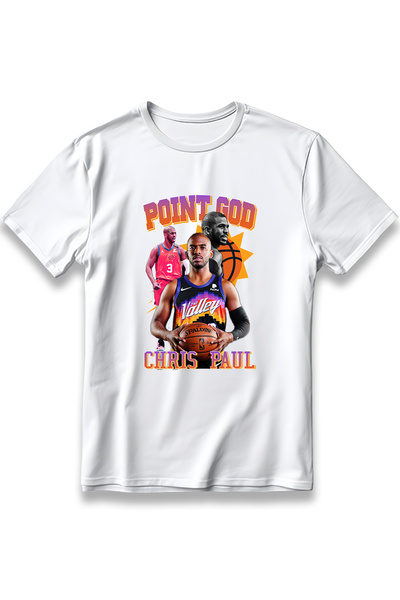 EZG Business Μπλουζάκι Unisex Oversize Chris Paul Point God από 100% βαμβάκι ...