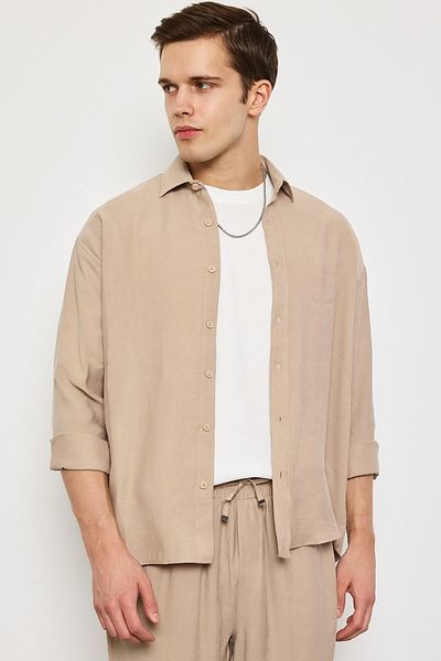 MADZEYMODA Ανδρικό πουκάμισο βιζόν Premium LS-19821
