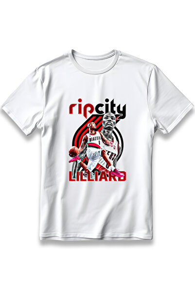 EZG Business Μπλουζάκι Rip City Lilliard Oversize Unisex από 100% βαμβάκι με ...