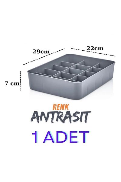 CEZVE HOME 15 Compartment Organizer, Watch, Jewelry, Buckle, Socks, Underwear Organizer 1 Piece