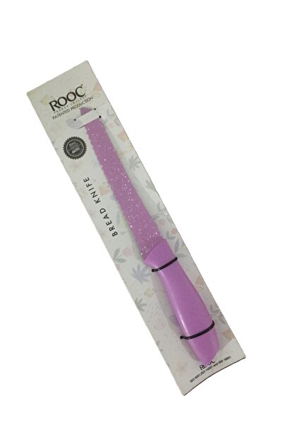 Rooc Desenli Ekmek Bıçağı 29,5 cm & Pembe