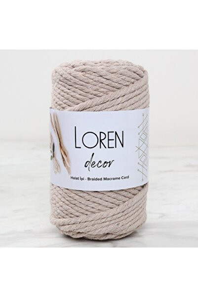 N&M STORE Loren Decor 3 Twist Macrame Rope Beige - L049