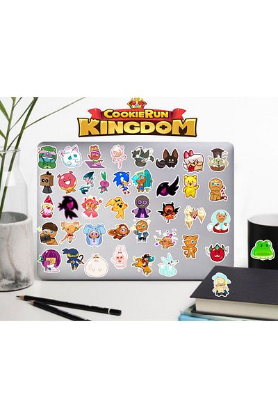 hediyenebak Σετ αυτοκόλλητων Cookie Run |   Laptop Ajanda Notebook Tablet Τηλέφωνο Σημειωματάριο Αυτοκόλλητο Bullet Journal