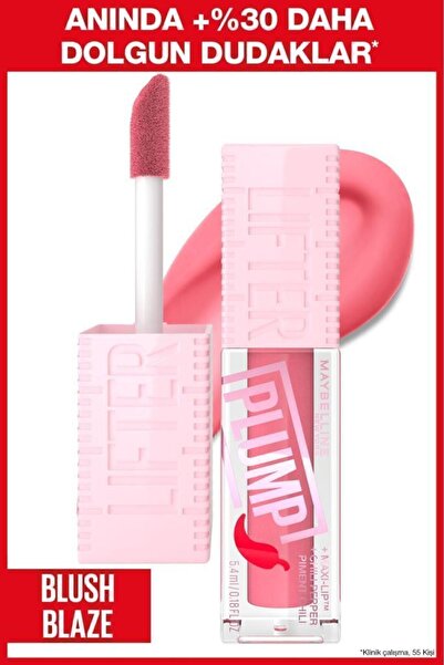 Maybelline New York Lifter Plump Dolgunlaştırıcı Dudak Parlatıcısı 001 Blush Blaze